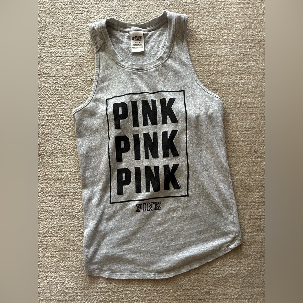 Pink racerback tank